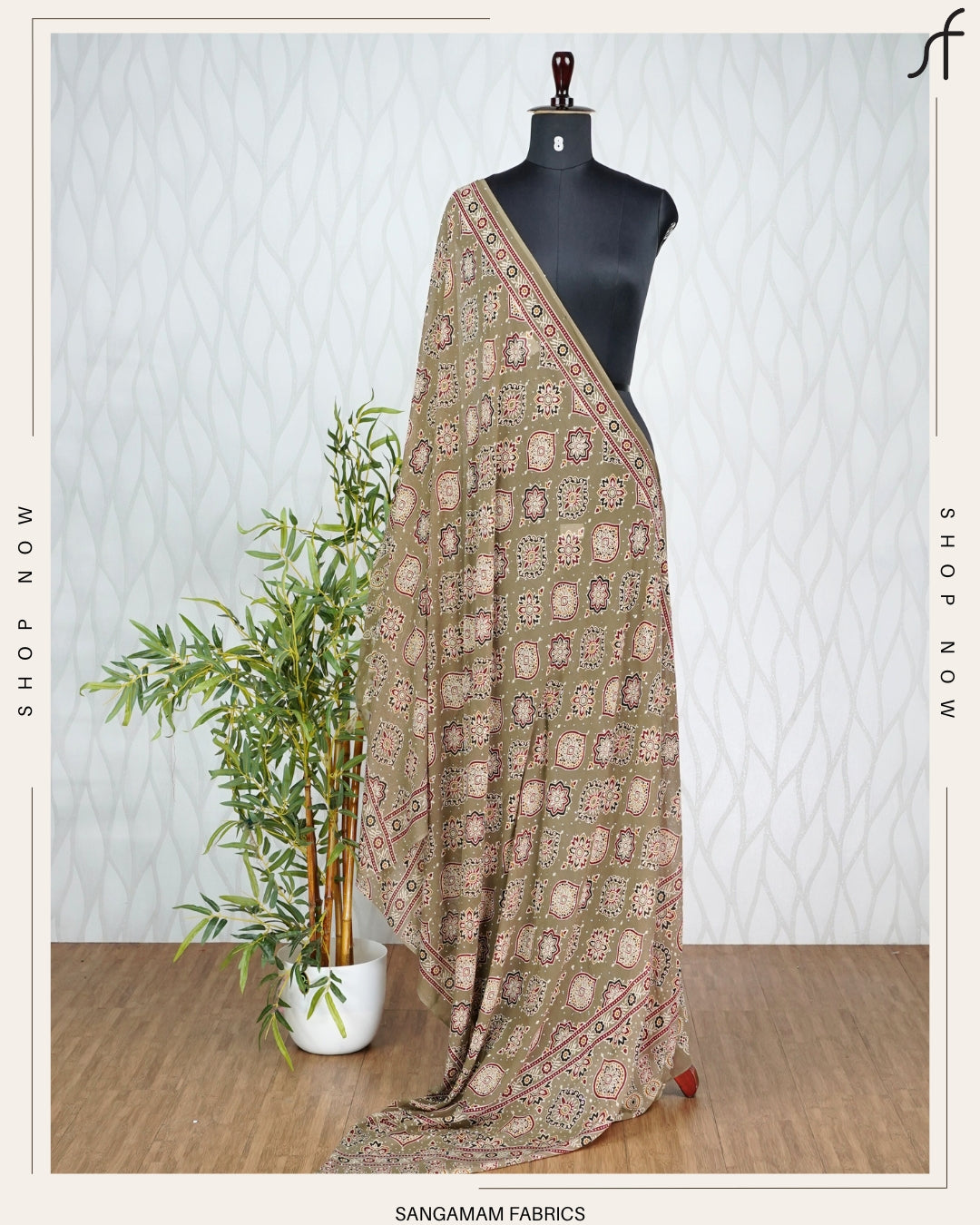 AJRAKH PRINTED DUPATTA