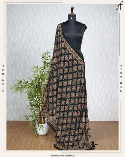 AJRAKH PRINTED DUPATTA