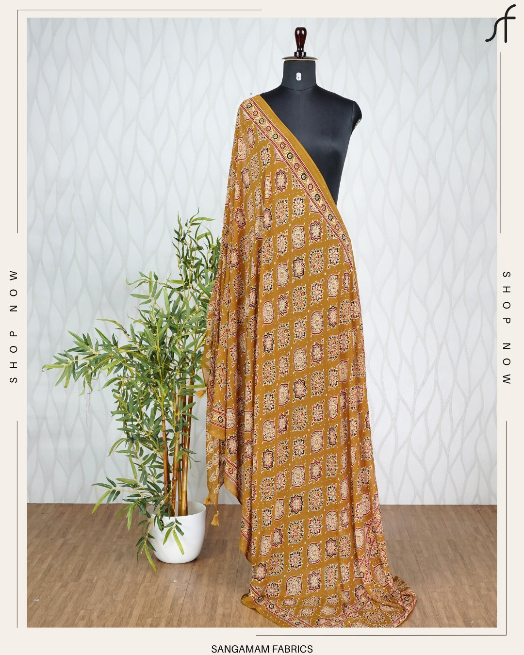 AJRAKH PRINTED DUPATTA