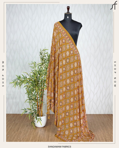 AJRAKH PRINTED DUPATTA