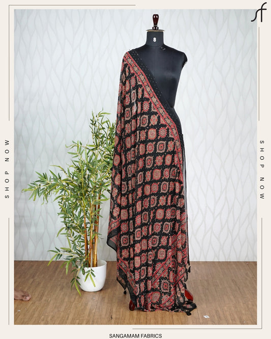AJRAKH PRINTED DUPATTA