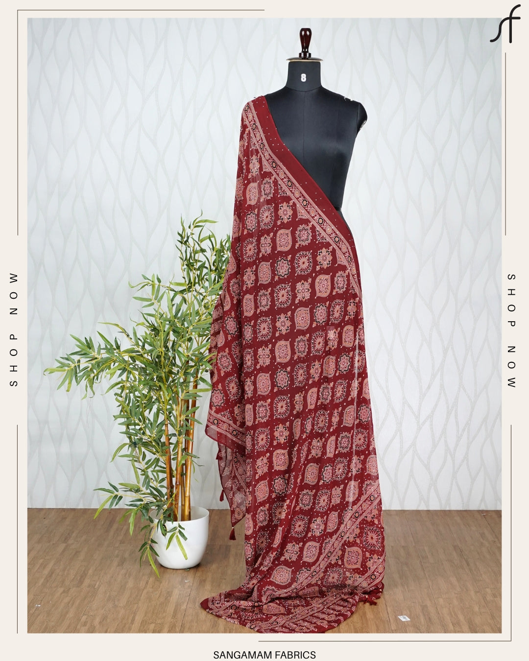 AJRAKH PRINTED DUPATTA