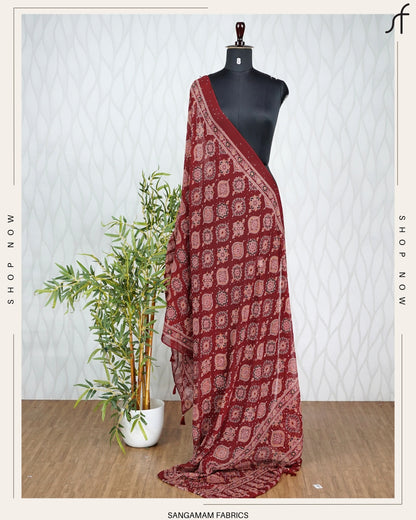 AJRAKH PRINTED DUPATTA