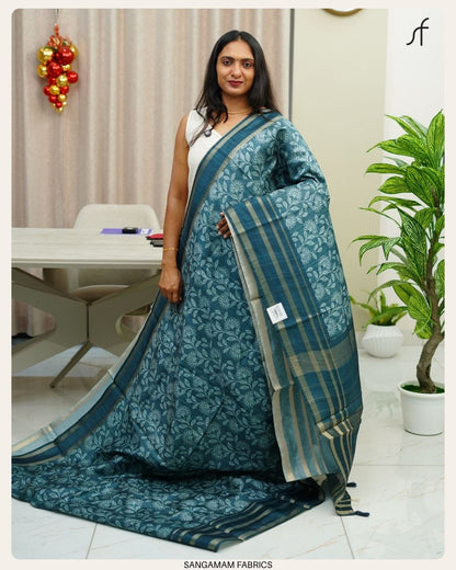 SEMI TUSSAR SILK SAREE