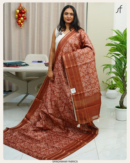 SEMI TUSSAR SILK SAREE