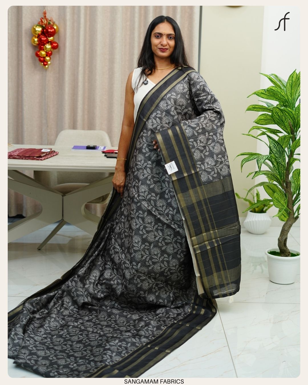 SEMI TUSSAR SILK SAREE