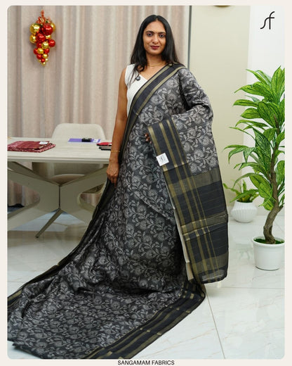 SEMI TUSSAR SILK SAREE