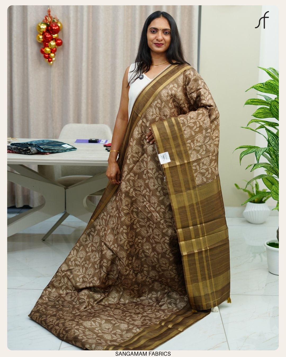 SEMI TUSSAR SILK SAREE