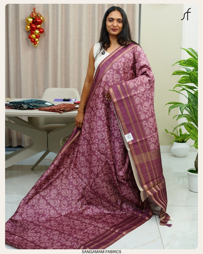 SEMI TUSSAR SILK SAREE