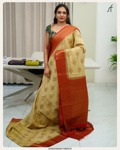 KOLAM DESIGN BANARASI SAREE