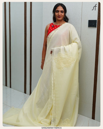 PARTY WEAR ORGANZA SAREE