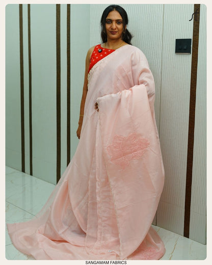 PARTY WEAR ORGANZA SAREE