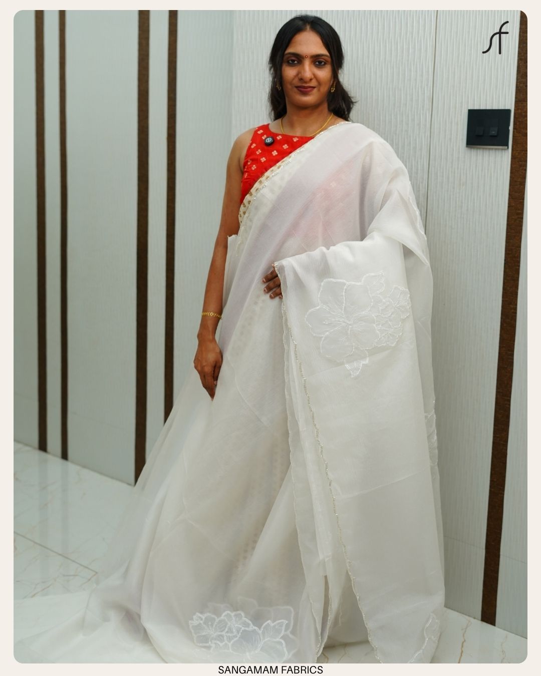 PARTY WEAR ORGANZA SAREE