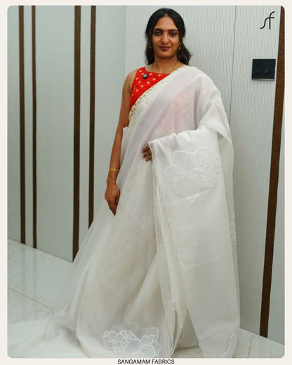 PARTY WEAR ORGANZA SAREE