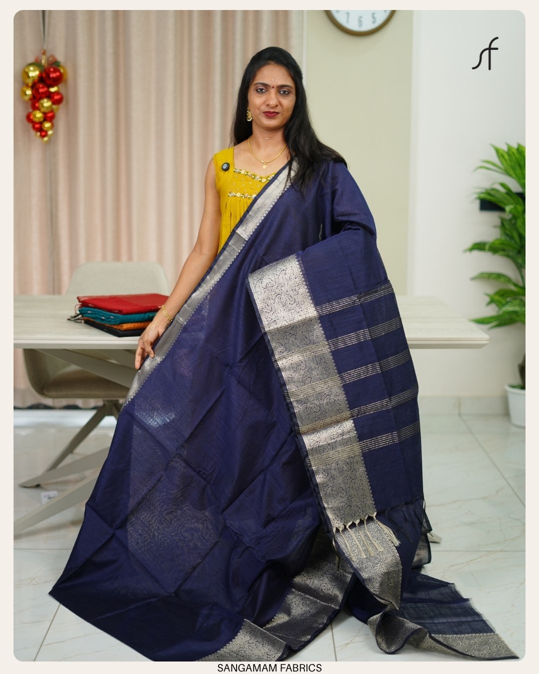 SEMI CHANDERI SILK SAREE