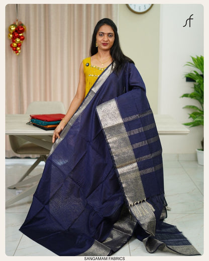 SEMI CHANDERI SILK SAREE