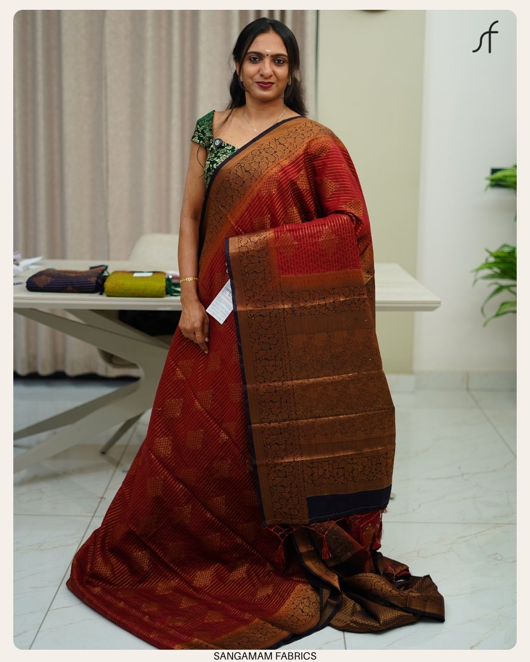 KOLAM DESIGN BANARASI SAREE