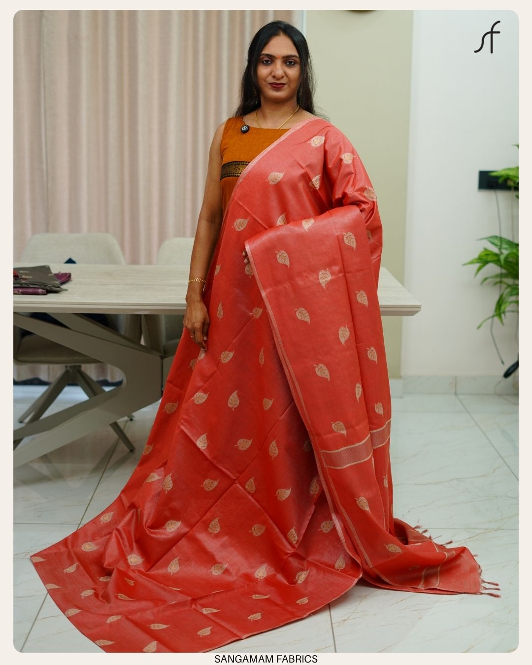 TISSUE TUSSAR SILK SAREE