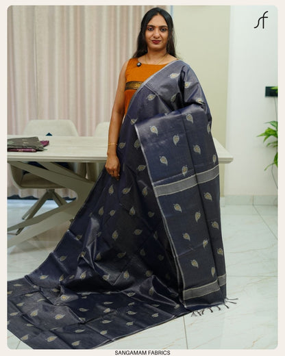TISSUE TUSSAR SILK SAREE