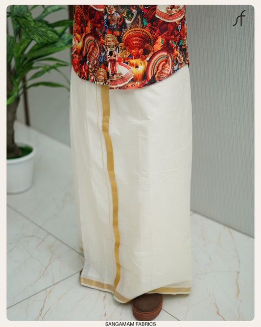 Classic Plain Double Mundu