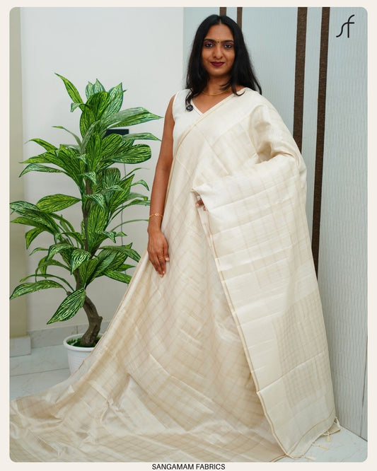 SEMI TUSSAR SILK SAREE
