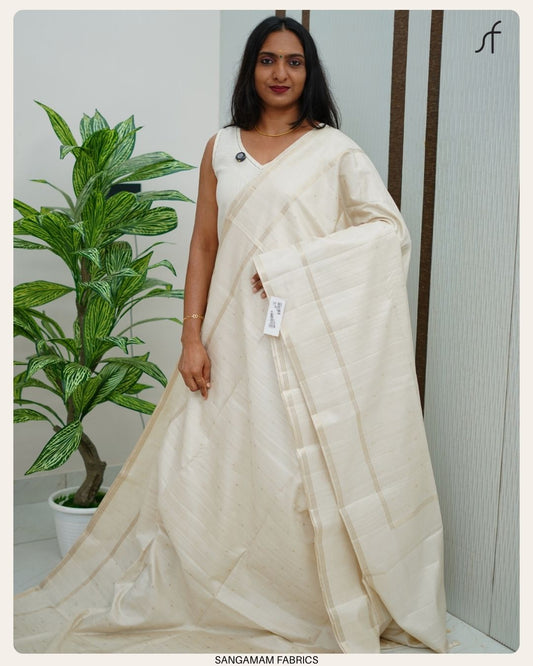 SEMI TUSSAR SILK SAREE