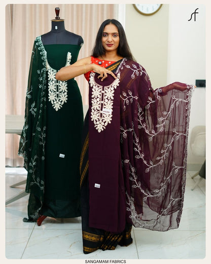 CHIKKANKARI GEORGETTE SALWAR SUIT