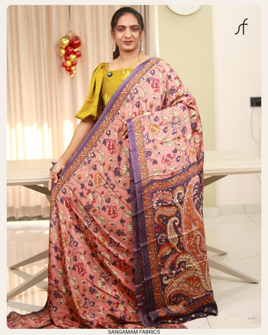 KALAMKARI PRINTED DAILY WEAR SAREE