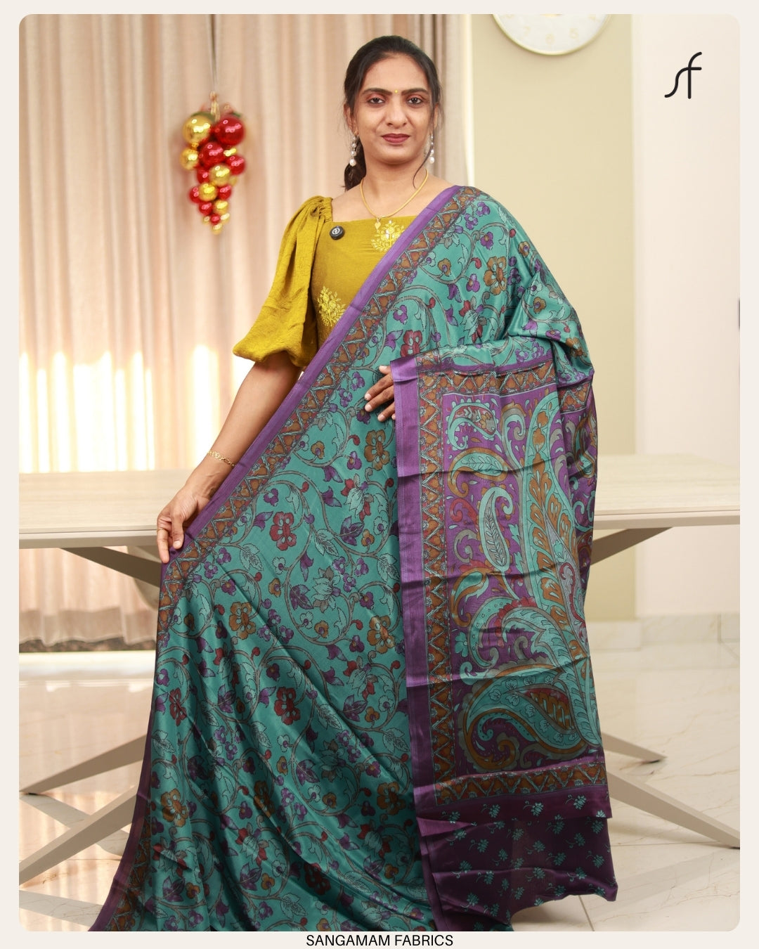 KALAMKARI PRINTED DAILY WEAR SAREE