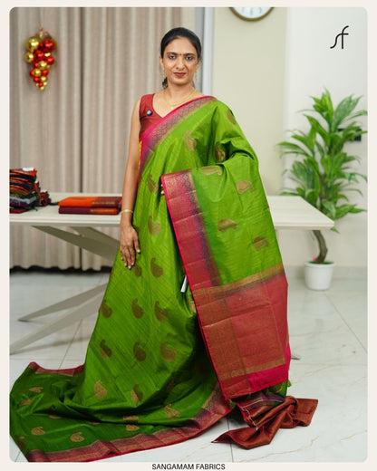 SEMI TUSSAR SILK SAREE