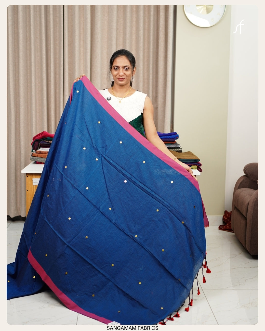 SEQUENCE DETAILED KHADHI COTTON SAREE