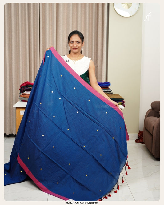 SEQUENCE DETAILED KHADHI COTTON SAREE