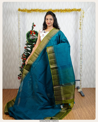 SEMI JUTE SILK BANARASI  SAREE
