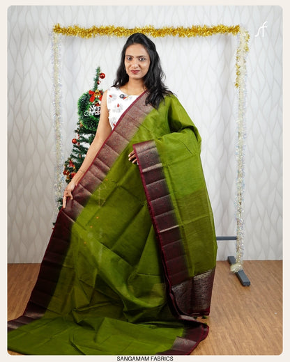 SEMI JUTE SILK BANARASI  SAREE