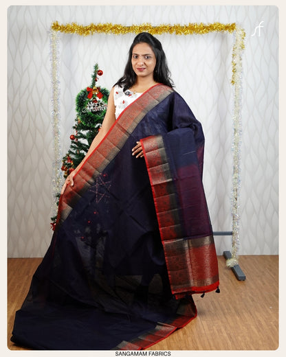 SEMI JUTE SILK BANARASI  SAREE