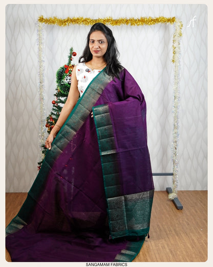 SEMI JUTE SILK BANARASI  SAREE