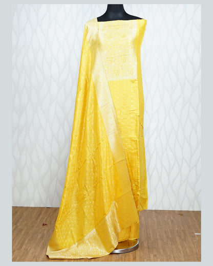 SEMI BANARASI UNSTICHED SALWAR SUIT