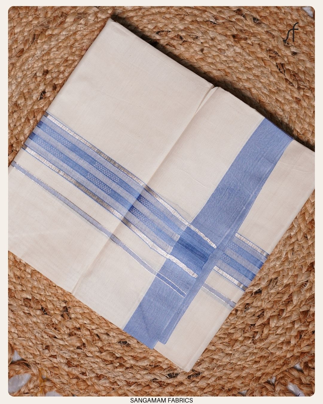 SILVER STRIPE COTTON MUNDU