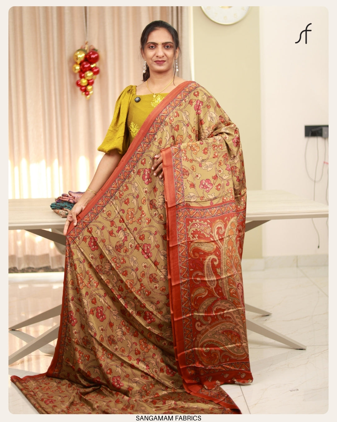 KALAMKARI PRINTED DAILY WEAR SAREE