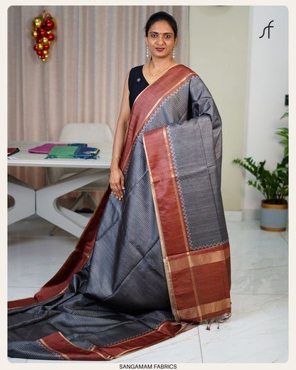 SEMI TUSSAR SILK SAREE