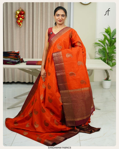 SEMI TUSSAR SILK SAREE