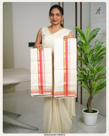 KATTIKARA WITH GOLDEN SET MUNDU