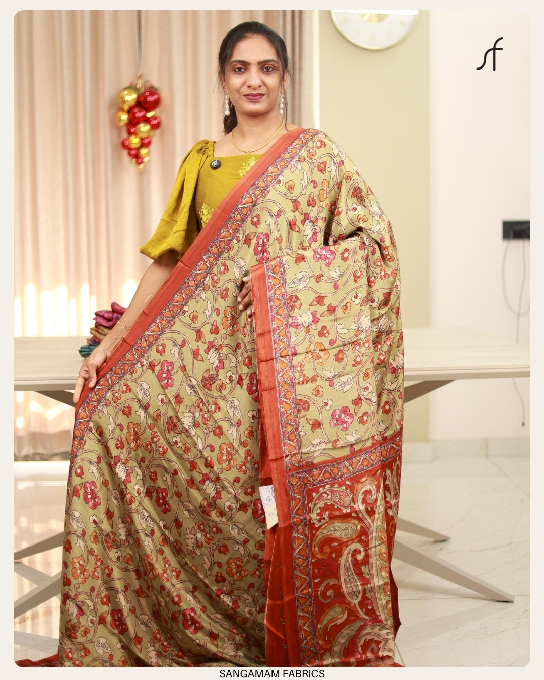 KALAMKARI PRINTED DAILY WEAR SAREE