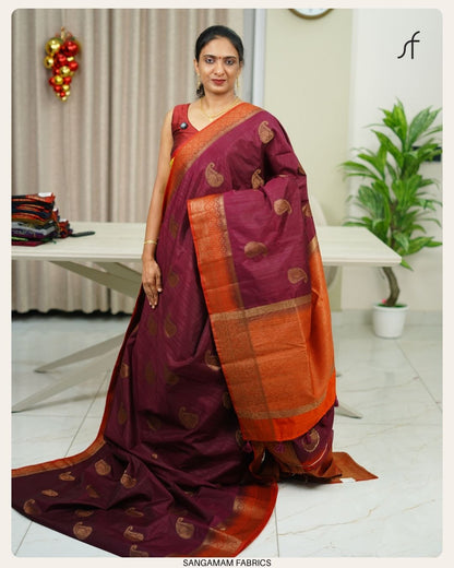 SEMI TUSSAR SILK SAREE