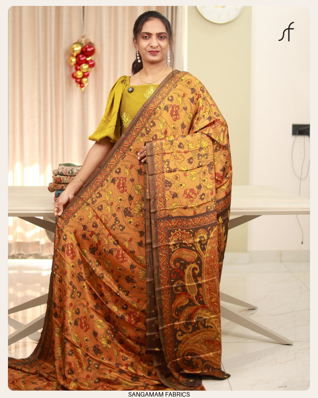 KALAMKARI PRINTED DAILY WEAR SAREE