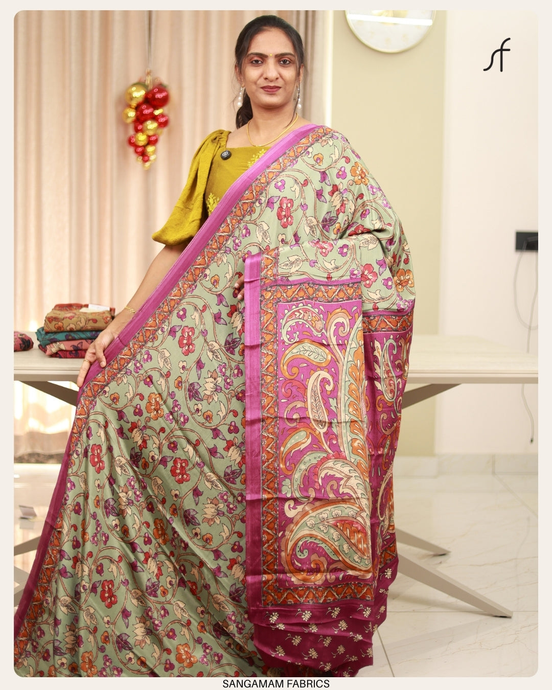 KALAMKARI PRINTED DAILY WEAR SAREE