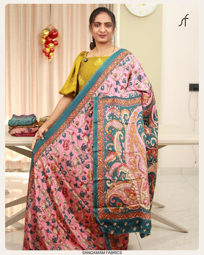 KALAMKARI PRINTED DAILY WEAR SAREE