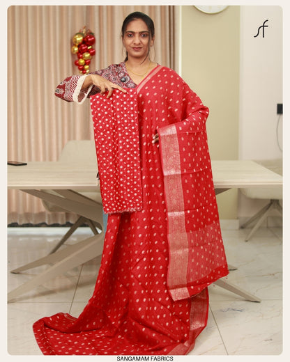 VISCOSE GEORGETTE BANARASI SAREE