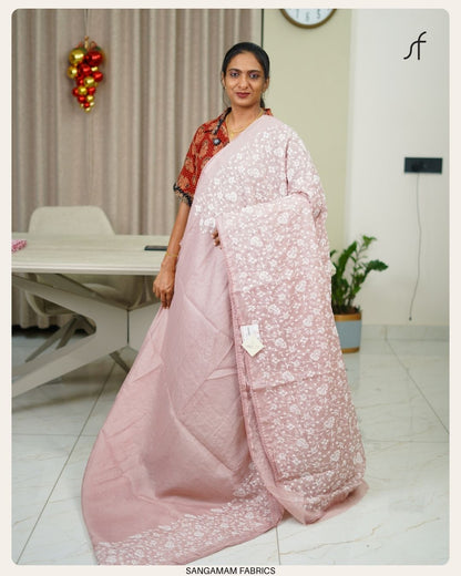 NET COTTA SAREE