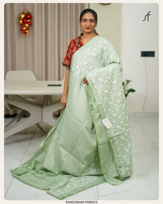 NET COTTA SAREE